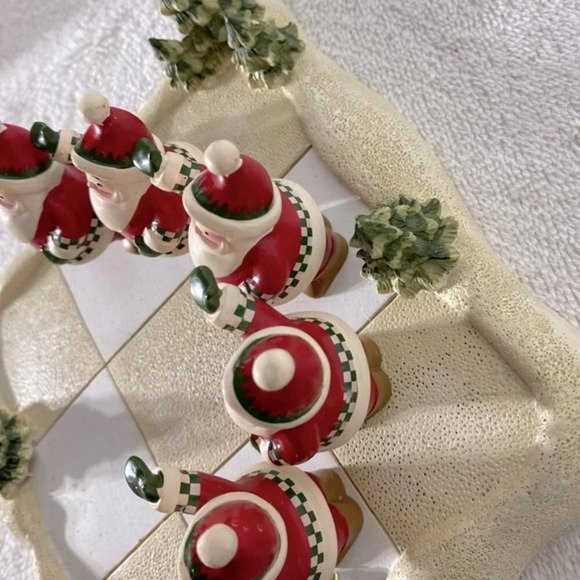 Vintage Avon Santa Reindeer Christmas Tic  Tac Toe Game - Picture 13 of 16